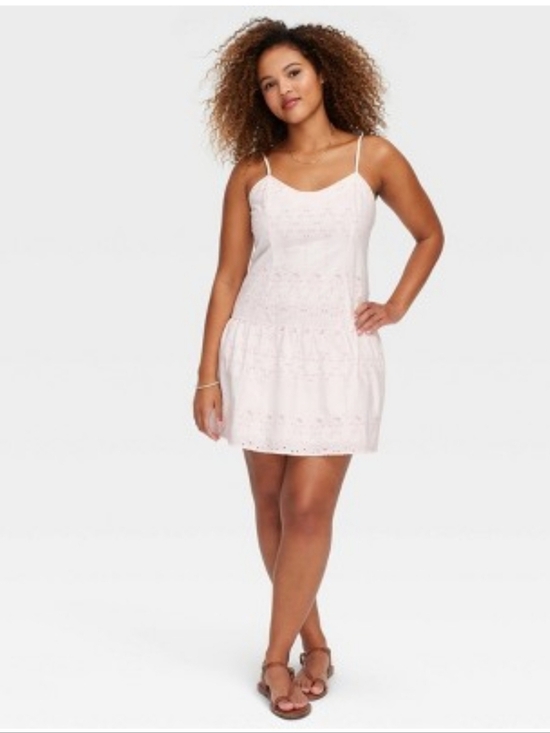Roller Rabbit Dresses & Skirts - NWT!Roller Rabbit × Target,Drop Waist Eyelet Mini Dress White/Lavender, Size Med